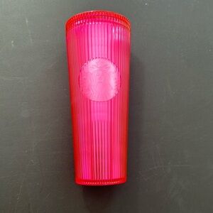 NWT Starbucks Summer Pleated Neon Magenta Venti Tumblers 2023